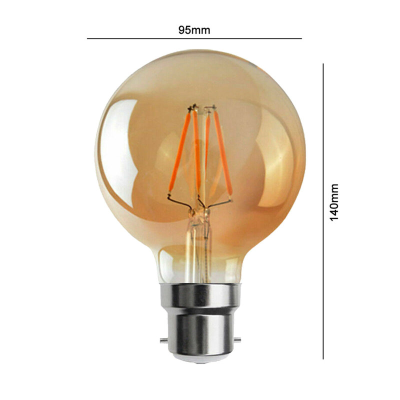 G95 LED Dimmable B22 4W Bulb