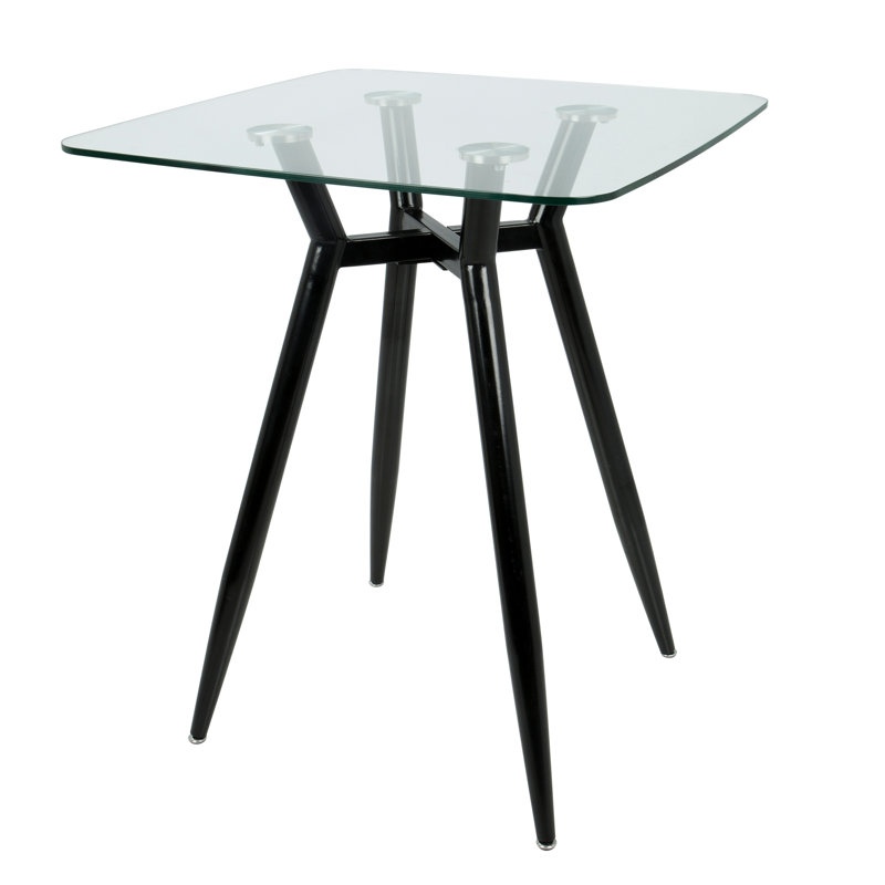 Table de comptoir Mid-Century, Noir