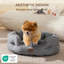 Lit pour chien et chat rond pour petits animaux de compagnie, nid lavable en peluche avec base antidérapante, intérieur-135269486-135386738