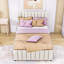 Lit plateforme tapissier avec lit gigogne et 3 tiroirs-34695223-34695218