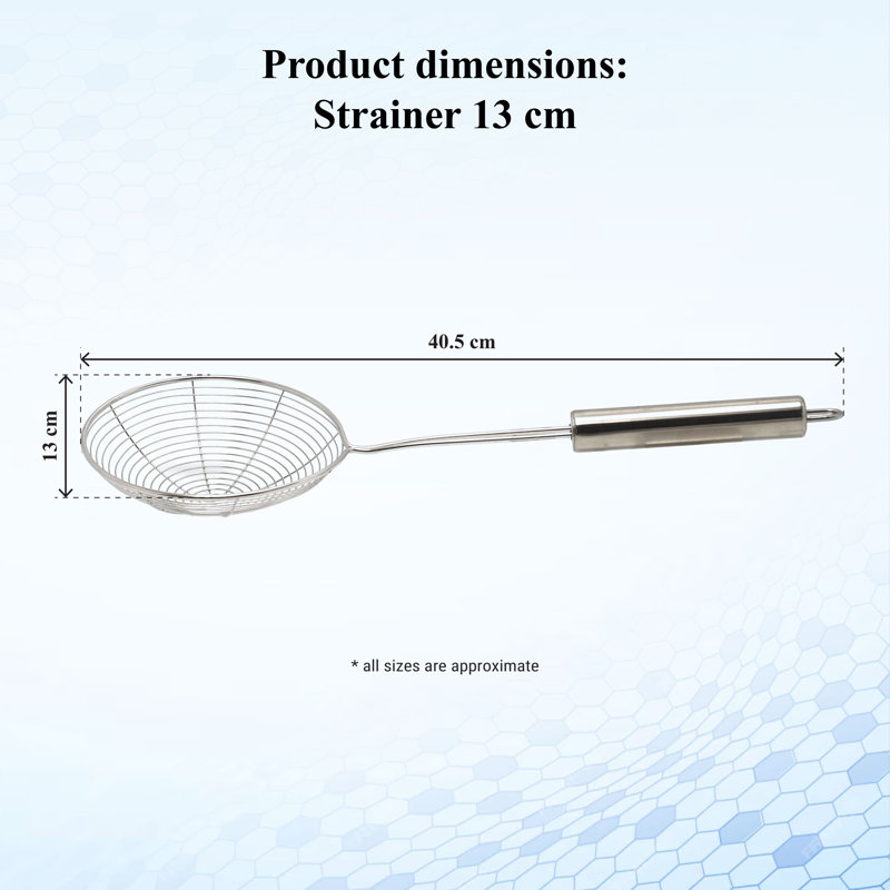 Buckingham Round Handle Spider Strainer premium Stainless Steel  