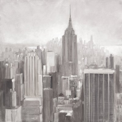 " Manhattan In The Mist Gray " by Julia Purinton