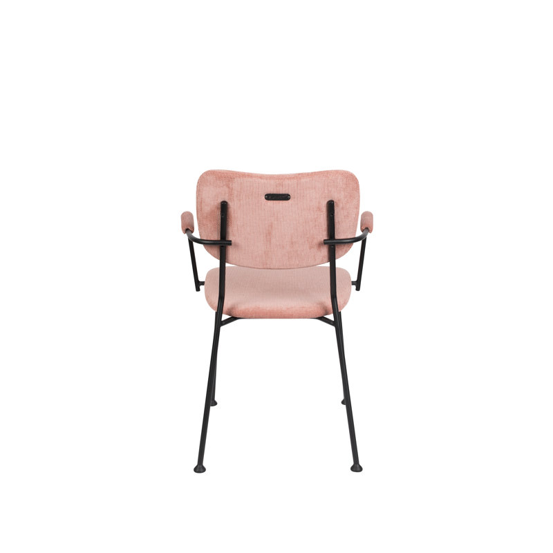 Benson Upholstered Arm Chair, Pink