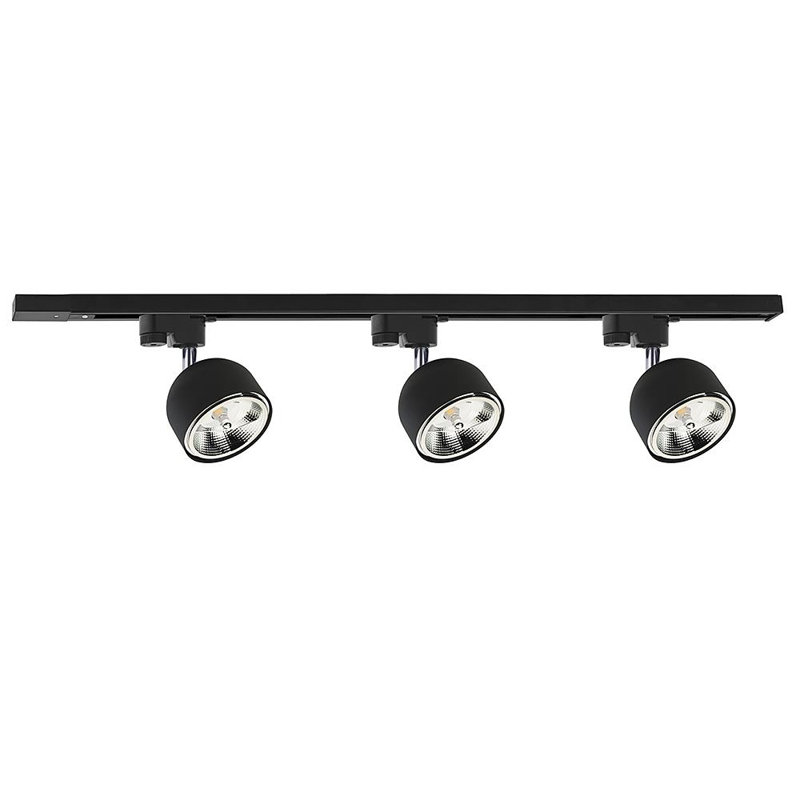 Borealis 17cm 3 -Light Track Kit, Black, Black