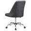 Chaise de bureau réglable grise et chromée
