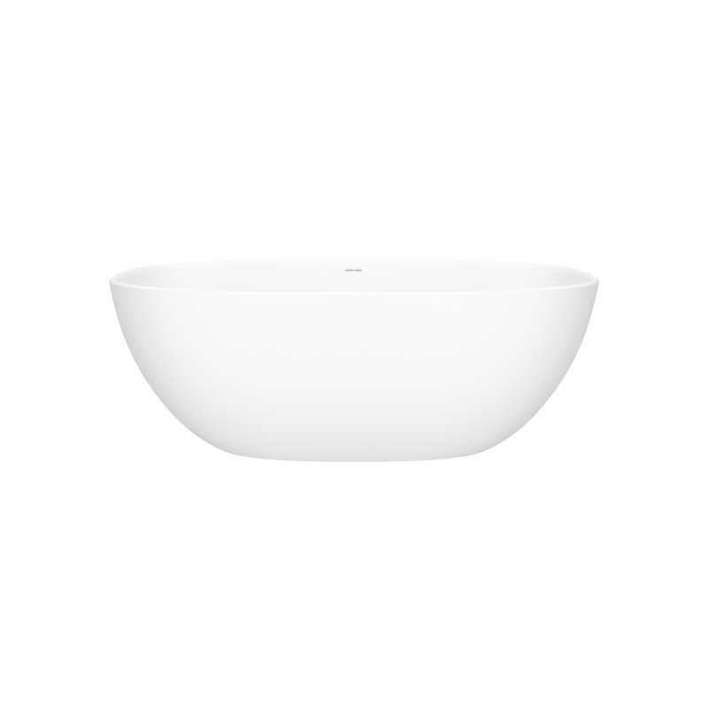 Barcelona 59" x 28.5" Freestanding Soaking Bathtub with Void, Matte White