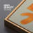 Multicolor Mid-Century Modern Orange Blue Wall Art Work Framed On Canvas 3 Pieces Painting Print-71203412-71203409