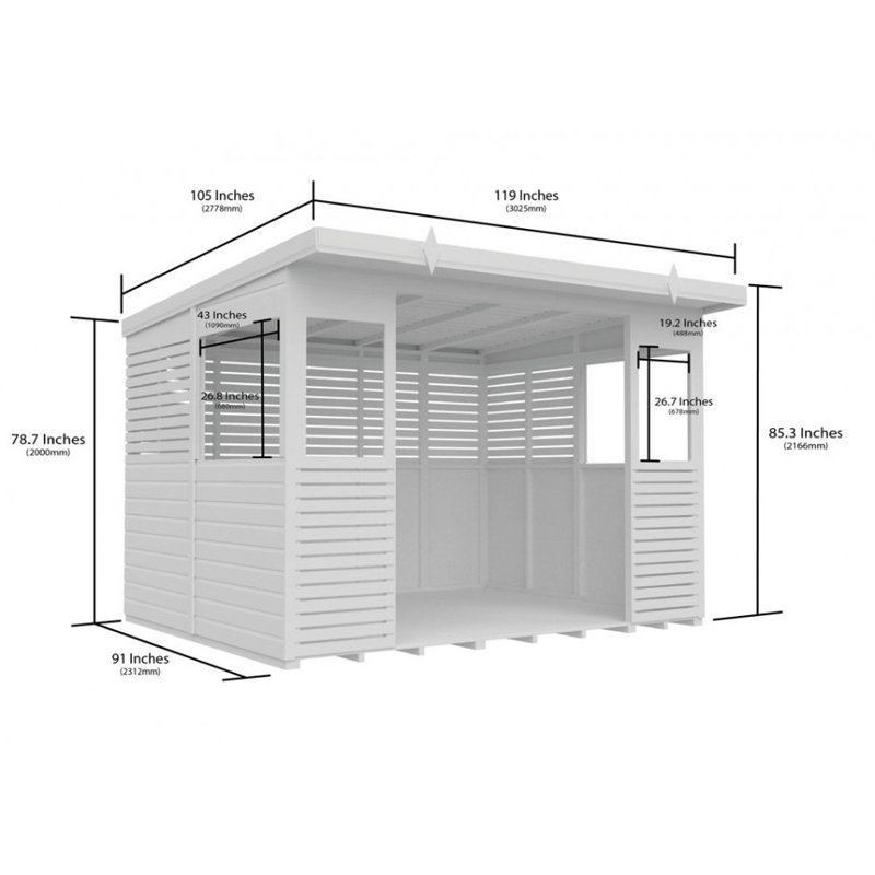 10 x 8 BBQ/Outdoor Kitchen Shelter