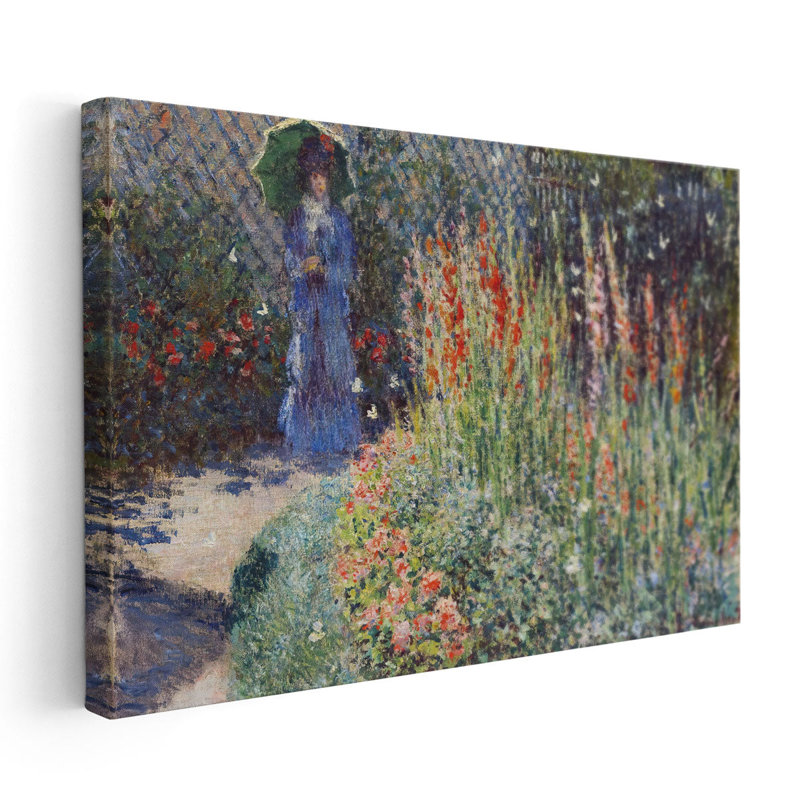 «Rounded Flower Bed, 1876», reproduction d'art sur toile, H 20 po x l 30 po