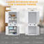 Armoire de cuisine autoportante de 72 po de hauteur, grande armoire de rangement avec 2 portes, tiroir et tablettes réglables HOMcom, blanc