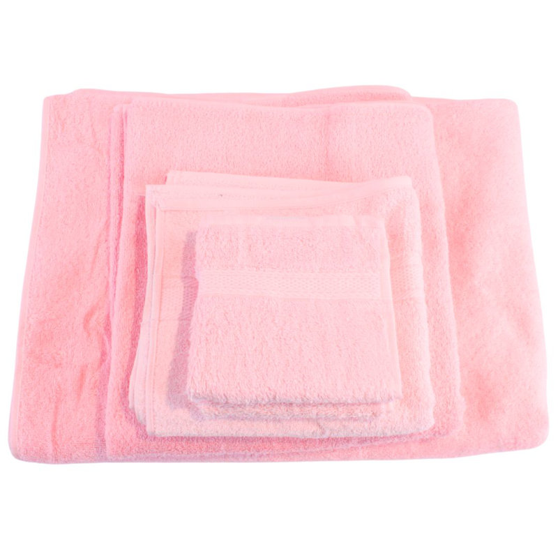 100% Cotton Bath Towels, Pink