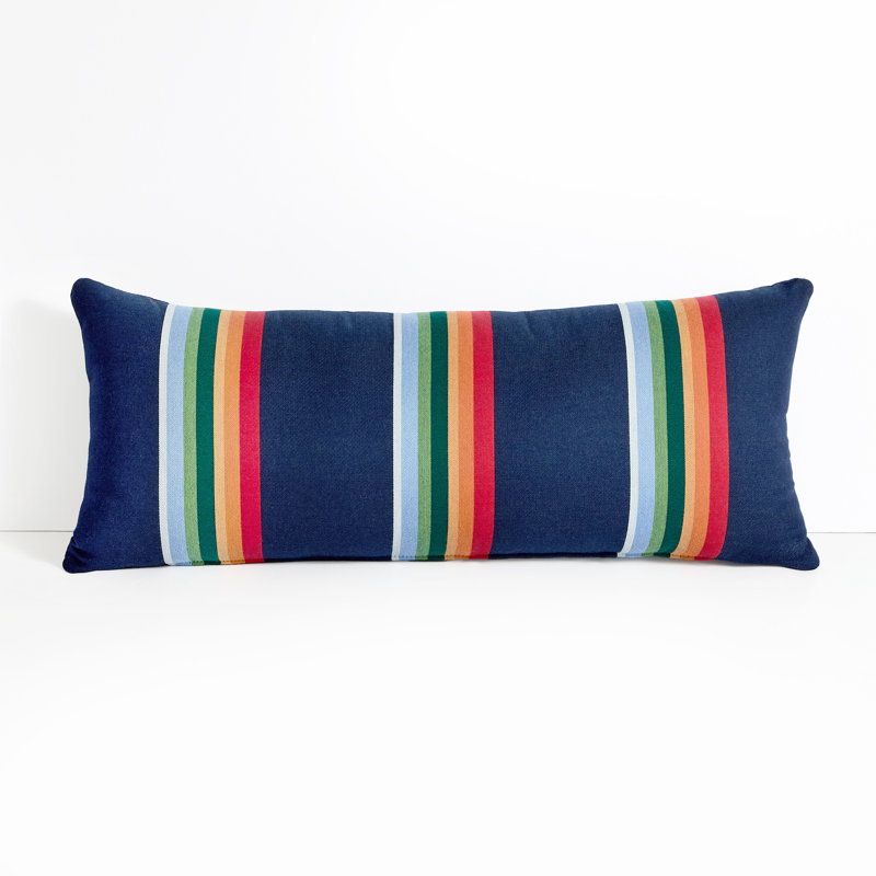 Coussin décoratif réversible Demetrick, Marine