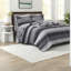 Ensemble de literie pour très grand lit 8 pièces Premium, multicolore noir, confort en coton moderne