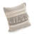 Coastal Natural Fringed 100% Cotton Throw Pillow