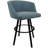 Karimah Swivel Extra Tall Metal Bar Stool 34" Seat On Warren Base-1537432011-1537432010