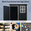 5x3 Resin Outdoor Storage Shed with Floor and Window Black