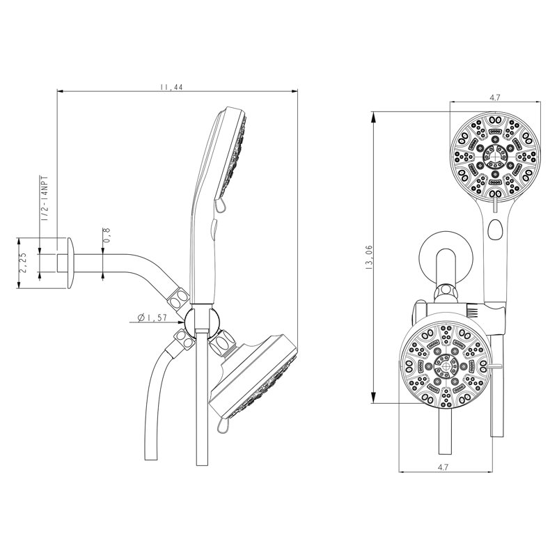Pressure-Balanced Complete Shower System with Rough in-Valve, Chrome