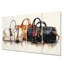 Minimalisme mode sac Envy IV - ensemble d'art mural mode en métal