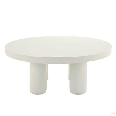 Table basse à finition blanche