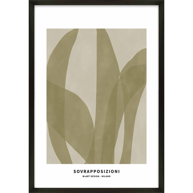 Marine Flora 3 Print, Black, 25" H x 17.5" W x 1.25" D