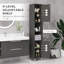 Armoire de rangement haute avec miroir Kleankin-571360028
