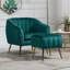 Fauteuil d'appoint avec repose-pieds-438892019