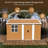 12x8 FT Heavy-Duty Metal Storage Shed with Windows, Lockable Door & Ventilation - Weatherproof Outdoor Garden Shed for Backyard, Lawn, and Tool Organization-118170216