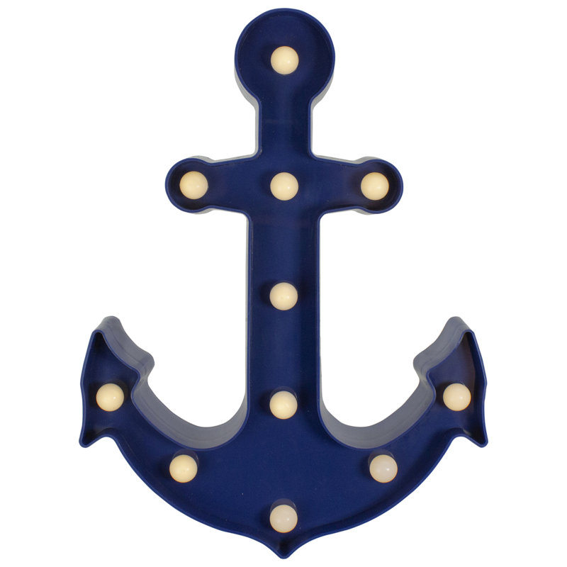 Enseigne murale bleue 12,5 "Anchor