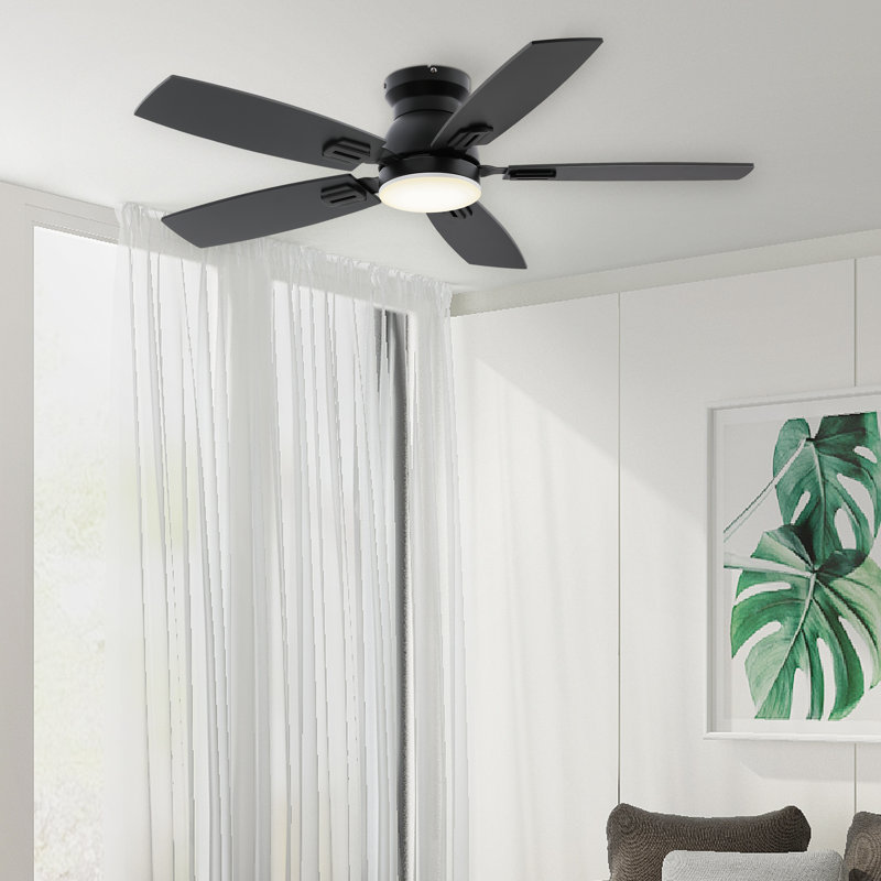 Ceiling Fans With Lights, Smart Ceiling Fan With App And Remote Control, 42" Wide, White