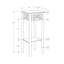 Table d'appoint Lanesboro, côté, extrémité, support pour plante, carré, salon, chambre à coucher, métal, verre trempé, noir