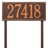 Double Line 1-Line Lawn Address Sign