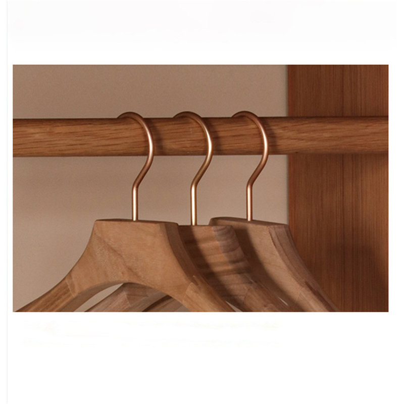 Gentlemen's Choice Wide-Shoulder Wooden Hangers, 10