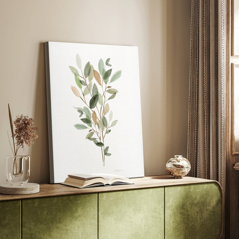 Leafy Botanical II - Cavas enveloppés de galerie, H 48 po x l 32 po