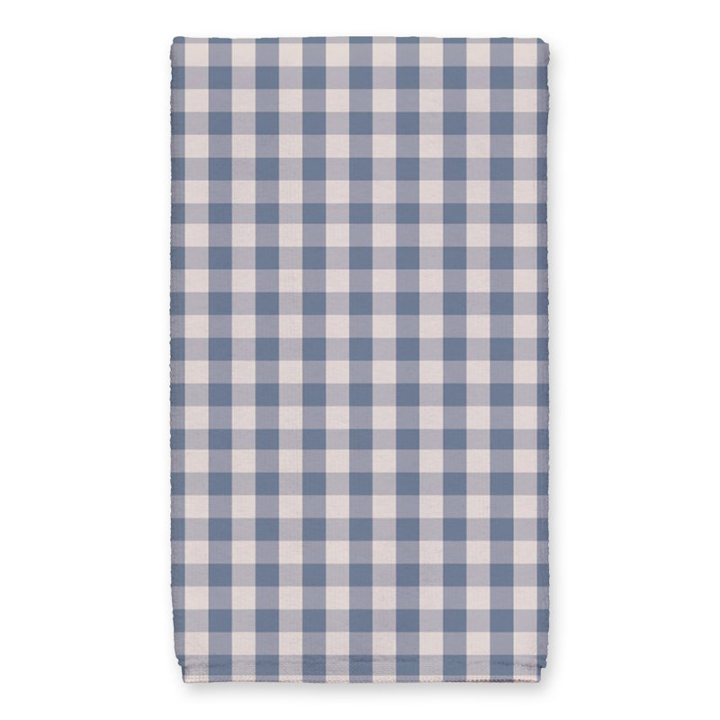 Cotton Plaid Tea Towel Kitchen Towel, Blue