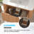 30" Wall-Mounted Floating Solid Wood Bathroom Vanity with Curved Edge, Storage Cabinet and White Ceramic Basin, Natural Walnut