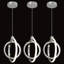 [Paquet de 3 luminaires suspendus à DEL] Paquet de 3 luminaires suspendus à anneaux à DEL modernes