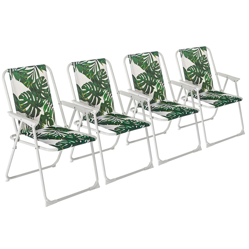 Harbour Housewares - Folding Metal Beach Chairs