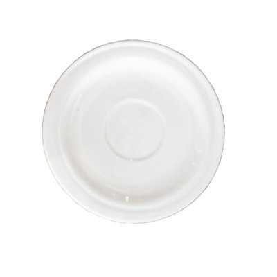 Soucoupe blanche en porcelaine 5 po BergHOFF Hotel