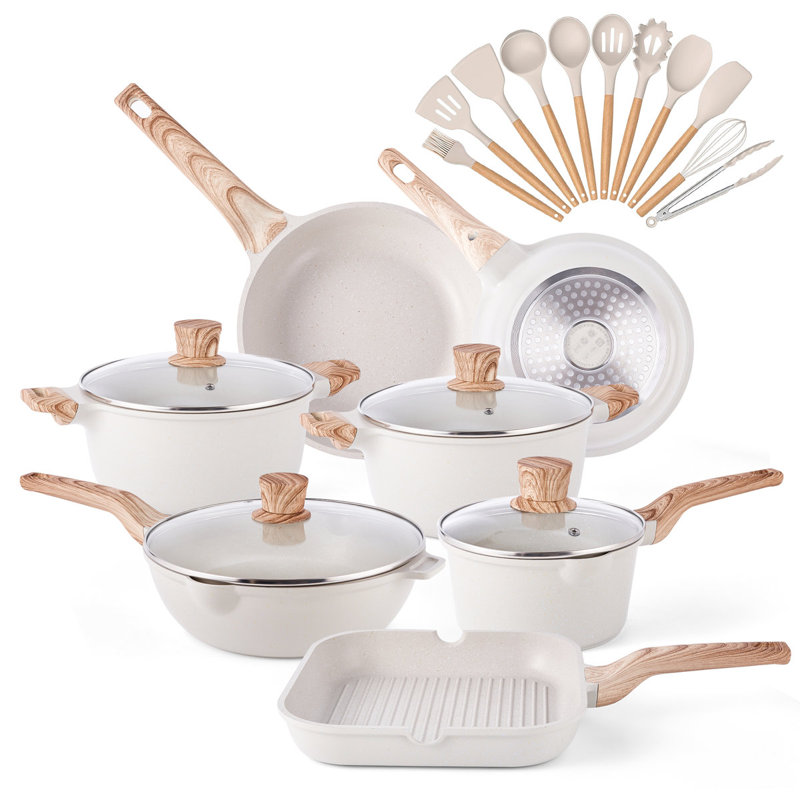 22 - Piece Non-Stick Aluminum Cookware Set