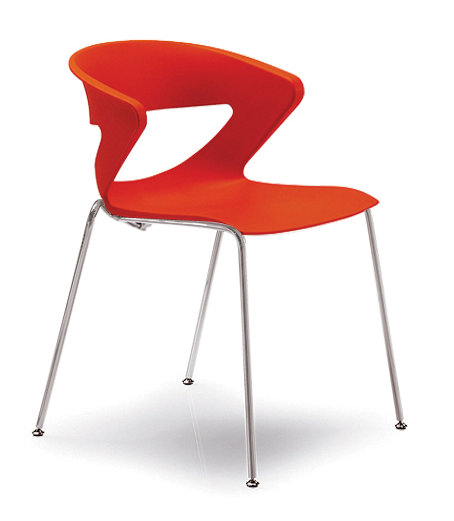 Chaise d'invité Kreature, Orange