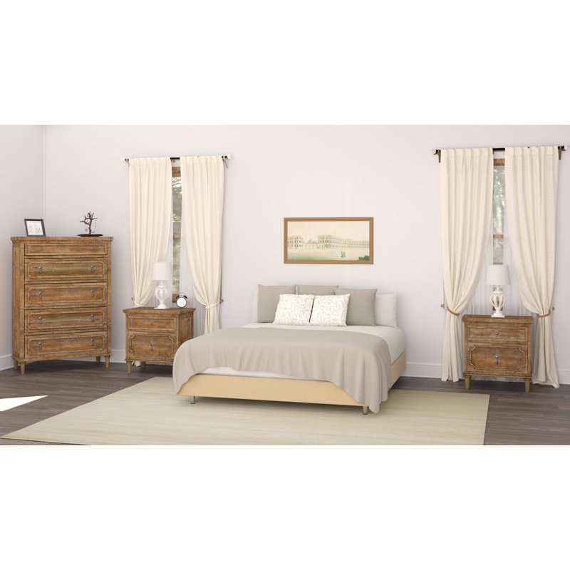 Azlynne Solid Wood Piece Bedroom Set