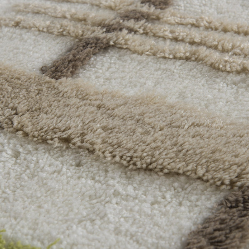 Acrylic Bathmat Set (3 Pieces) | Antibacterial, Non-Slip | 100% Acrylic, Pile Height: 1.0 in | Dimensions: 15.7 x 23.6 in, 19.7 x 23.6 in, 23.6 x 39.4 in | Machine Washable, Durable & Stylish for Bathroom Comfort