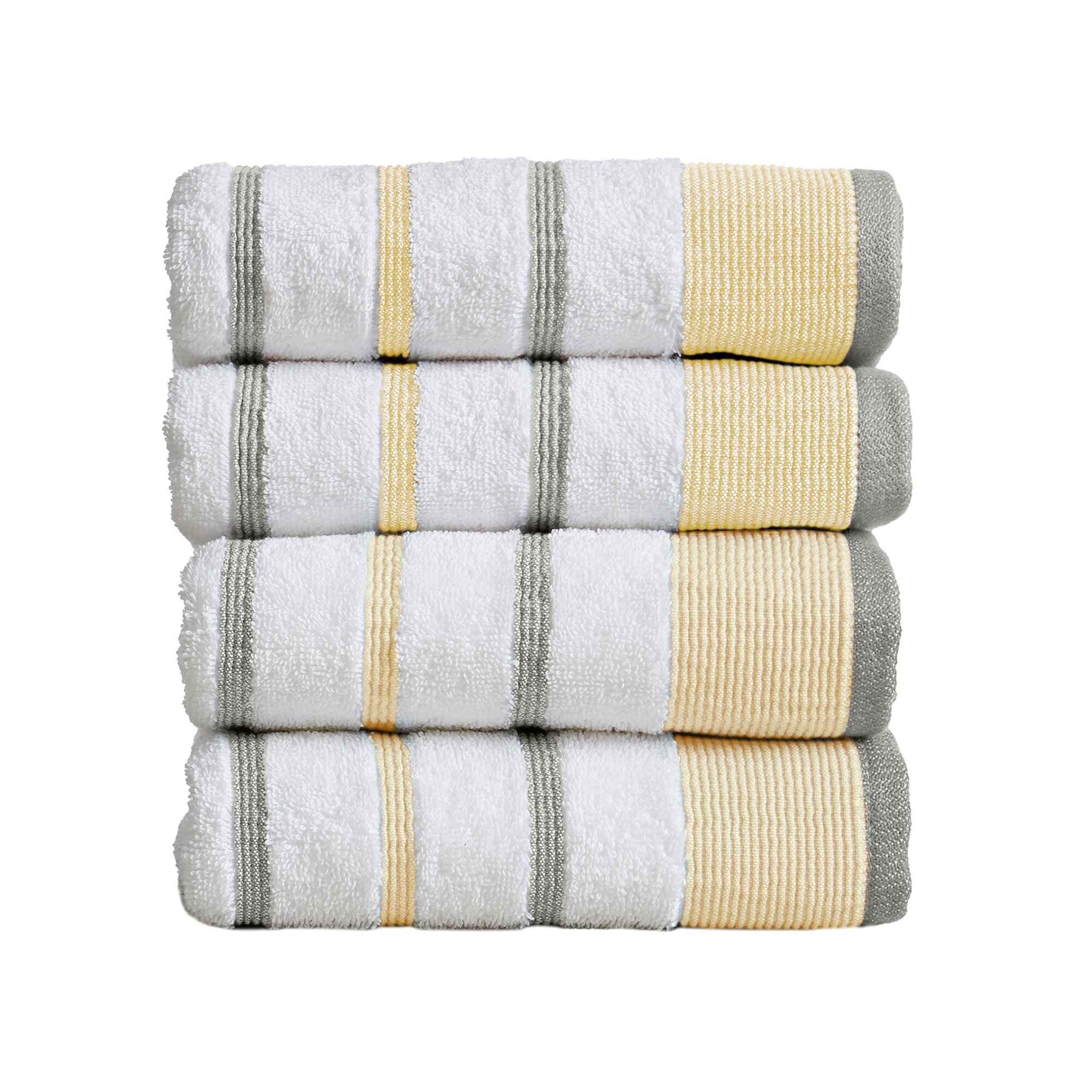 Gold Textiles 24 New White (15x25) Hotel Hand Towels 100% Cotton 10/S Weave Thin Light Weight Quick Drying