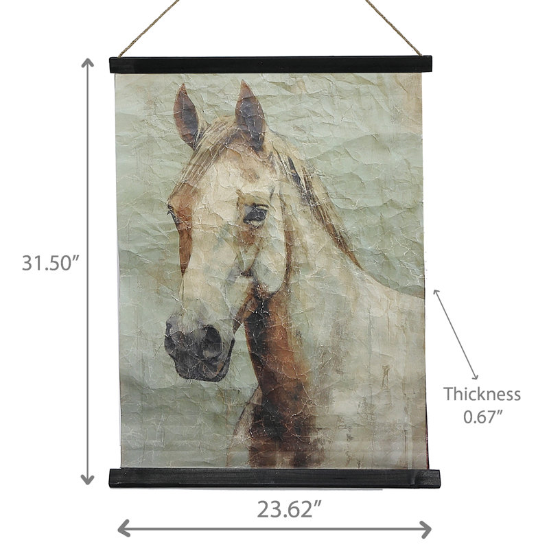 Cheval suspendu en papier Crinkle