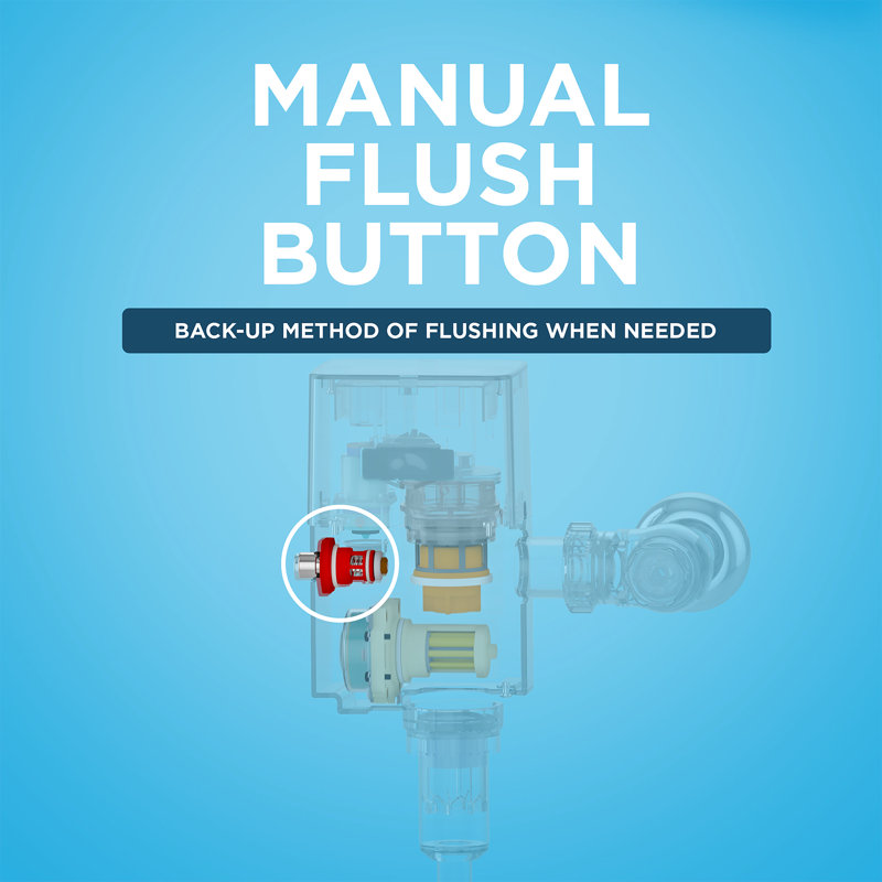 Polished Chrome Touchless High-Efficiency Flushometer Valve