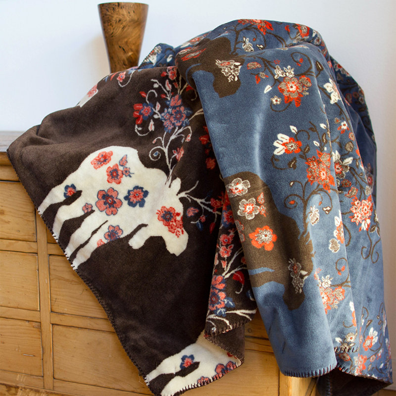  Couverture Moose Blossom, l 60 po x L 70 po
