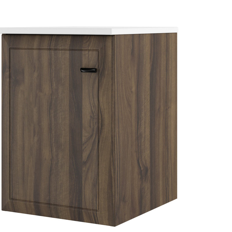 Armoire latérale inférieure 1 porte Gosman, Marron foncé
