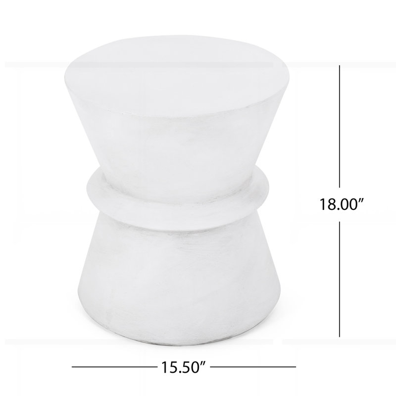 Outdoor Lightweight Concrete Side Table