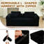 Canapé-lit rembourré en velours côtelé de 78,7 po Boneless, canapé-lit convertible 3-en-1 avec 2 coussins, canapé-lit pliant escamotable, canapé-lit, canapé-lit escamotable
