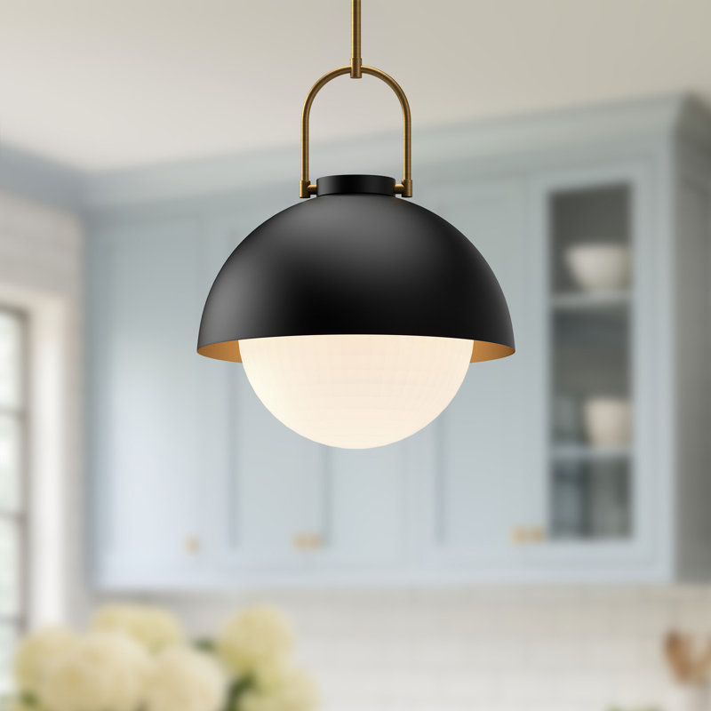 Navarre 1 - Light Dome Pendant, Matte Black